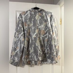 Amazon Women's Gray Camouflage Hoodie